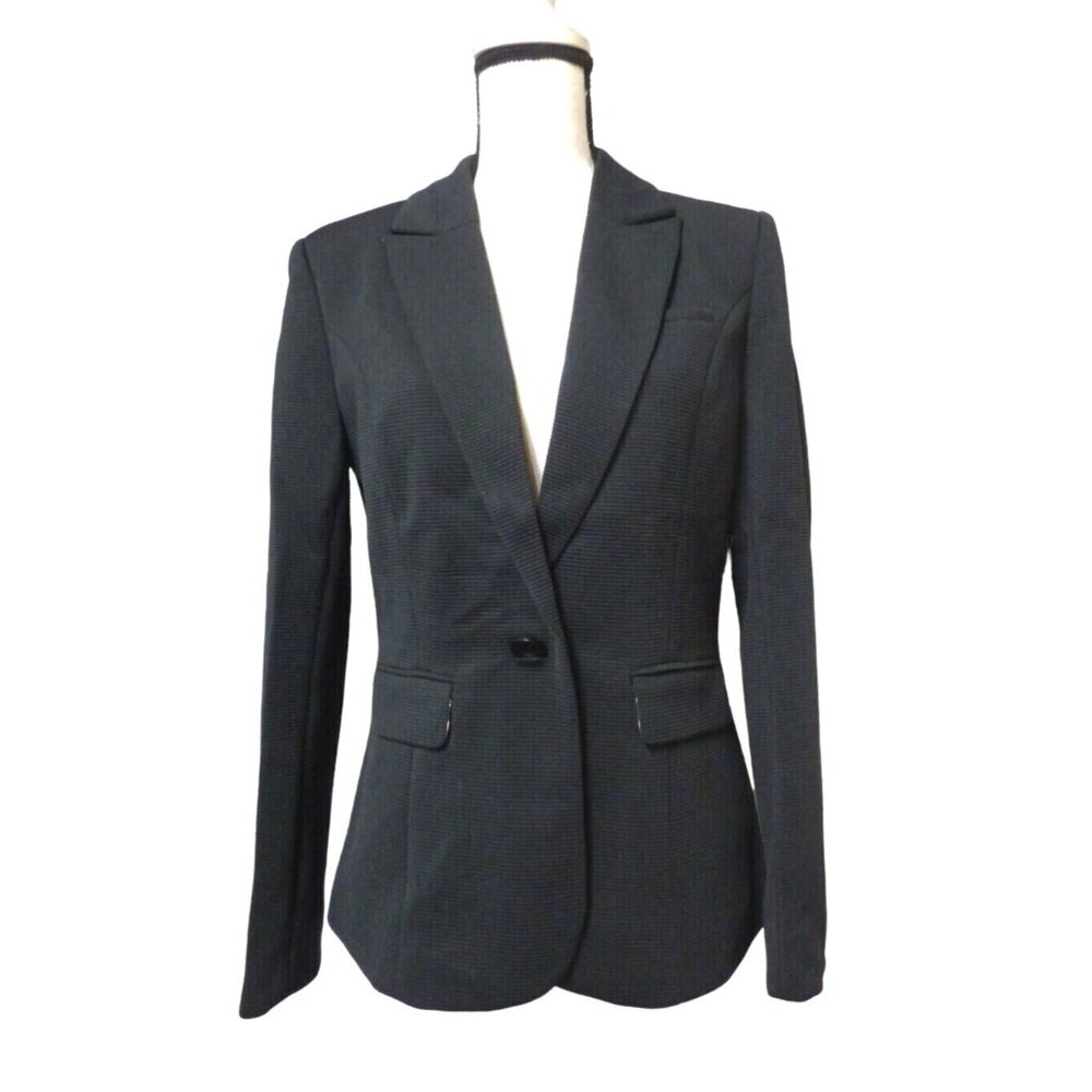 G.E.T. Equipment General Technology Women’s Single Button Ribbed Ponte Blazer, M
